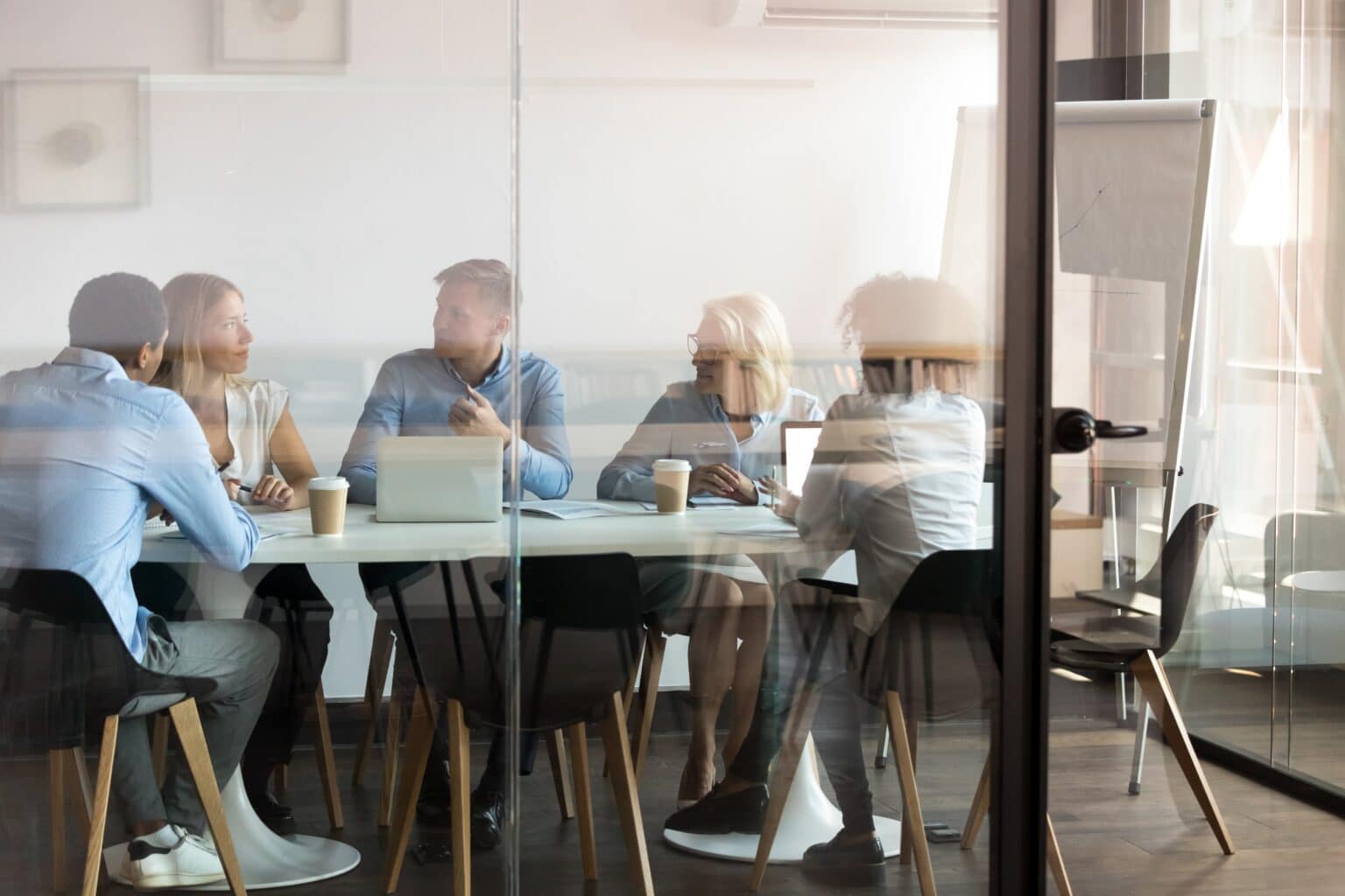 Business people in meeting room